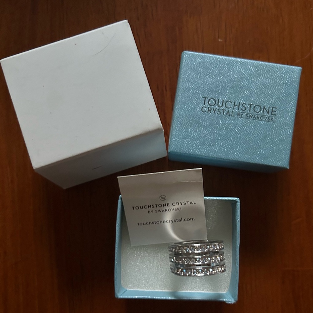 Swarovski Triple Treat Ring Sz 10